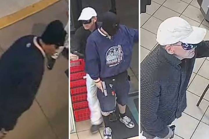 Police are seeking two men involved in an armed robbery Monday, Aug. 5, 2019, on the 7500 block ...