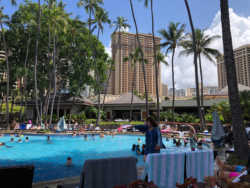 The Grand Waikikian at Hilton Hawaiian Village is shown in Honolulu on Wednesday, Aug. 7, 2019. ...