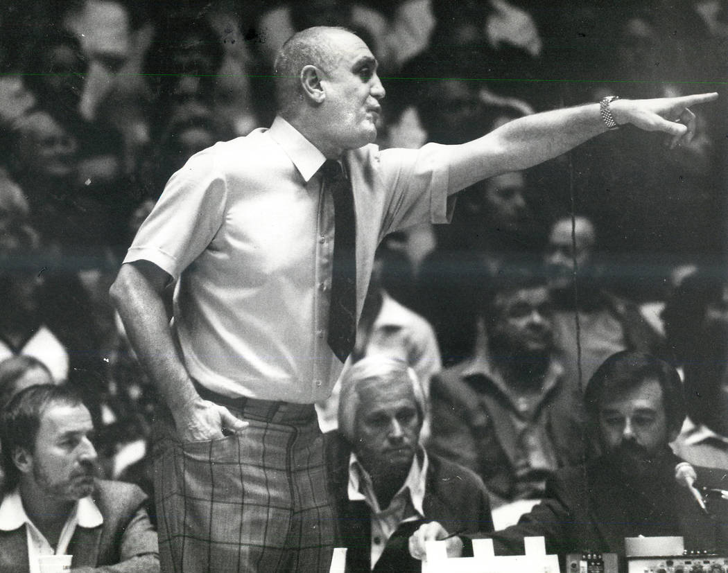 Jerry Tarkanian, seen in this 1981 photo, was an American basketball coach. He coached college ...