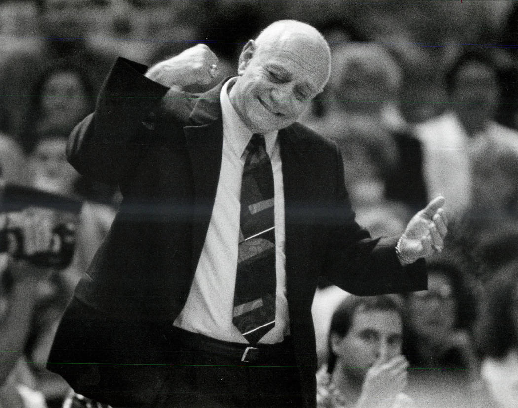 Jerry Tarkanian, shown in September, 1992, was an American basketball coach. He coached college ...