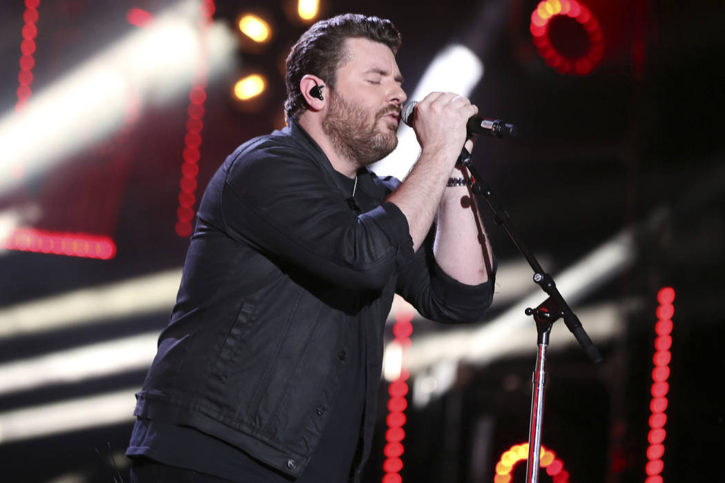 Artist Chris Young performs at the 2017 CMA Music Festival at Nissan Stadium on Saturday, June ...