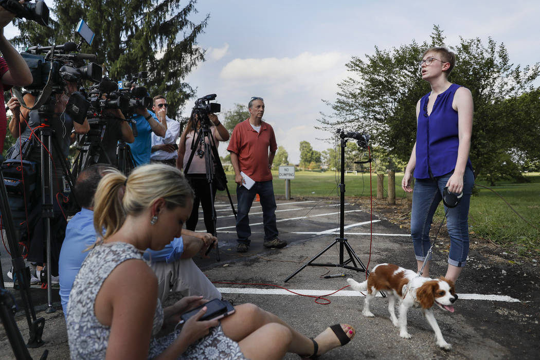 Adelia Johnson, right, who briefly dated Connor Betts, who fatally gunned down people on Sunday ...