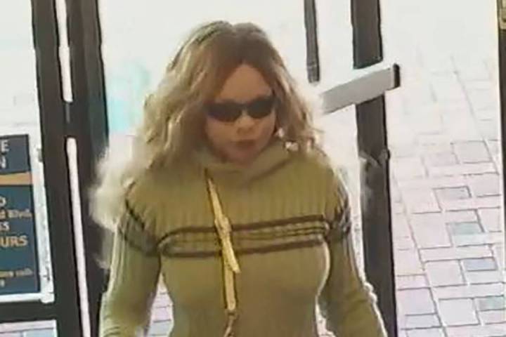 A woman is suspected of robbing four businesses in the northwest Las Vegas Valley. (Las Vegas M ...