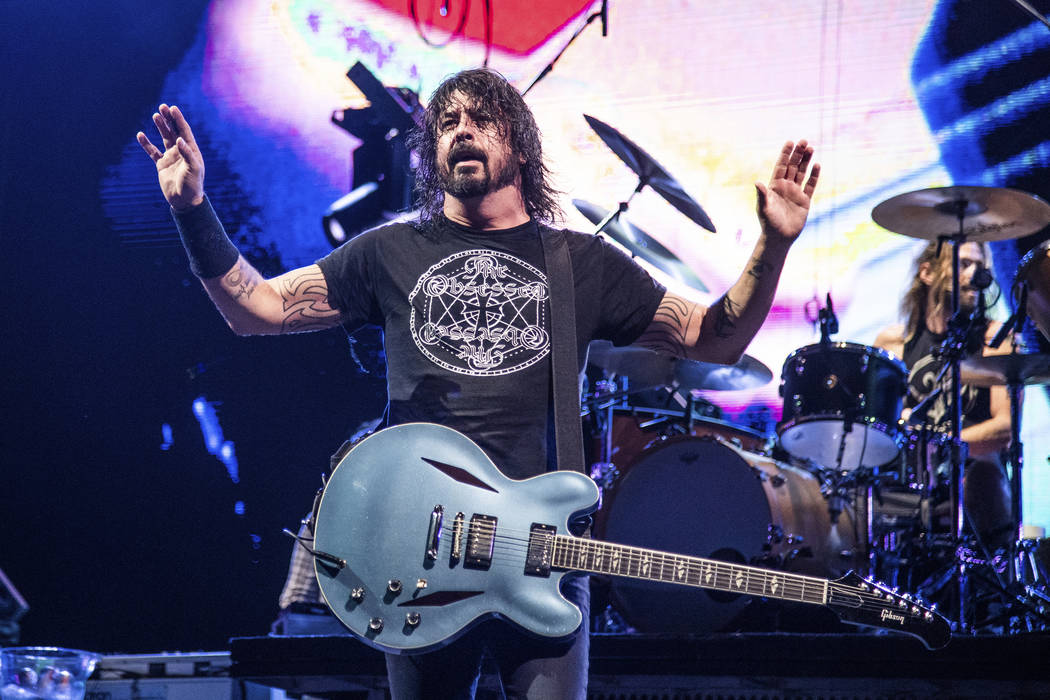 Dave Grohl of the Foo Fighters performs at the Sonic Temple Art and Music Festival at Mapfre St ...