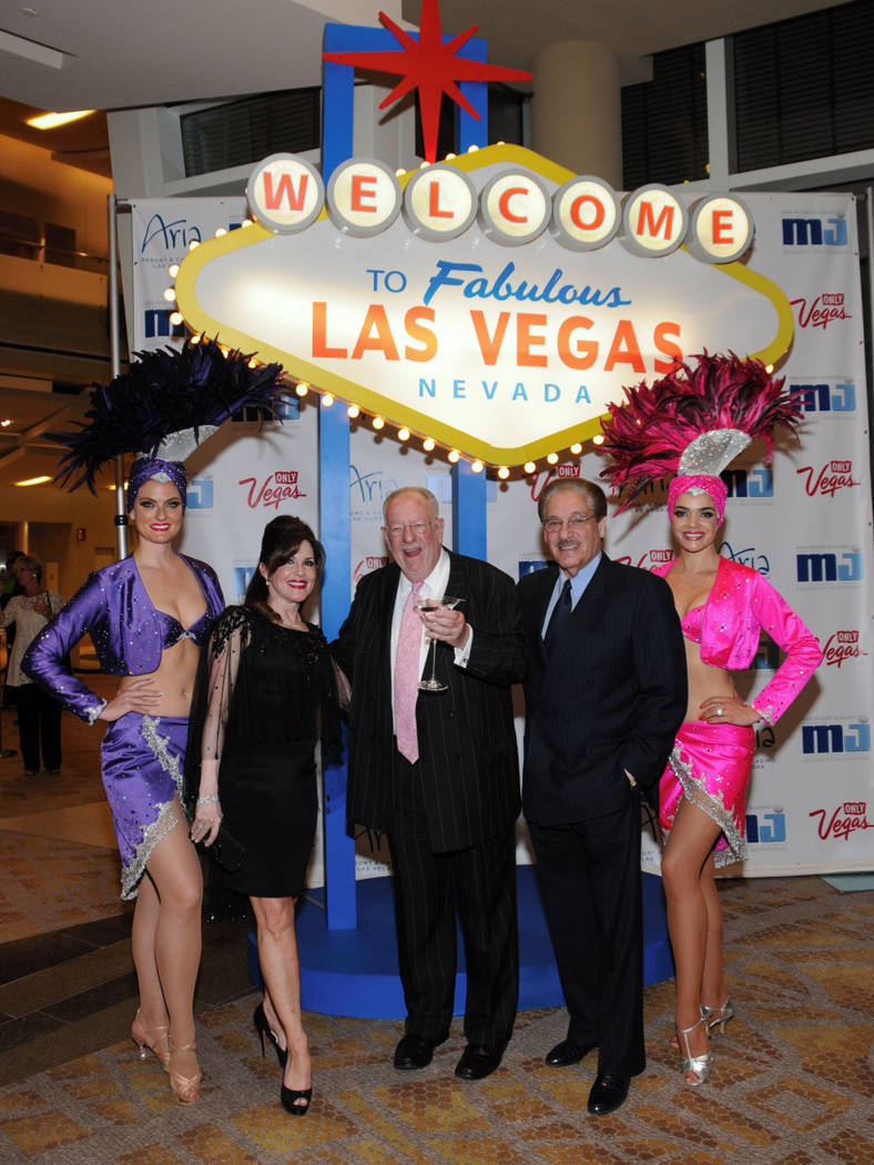 Morgan and Karen Cashman are shown with then-Las Vegas Mayor Oscar Goodman. (Cashman Photo)
