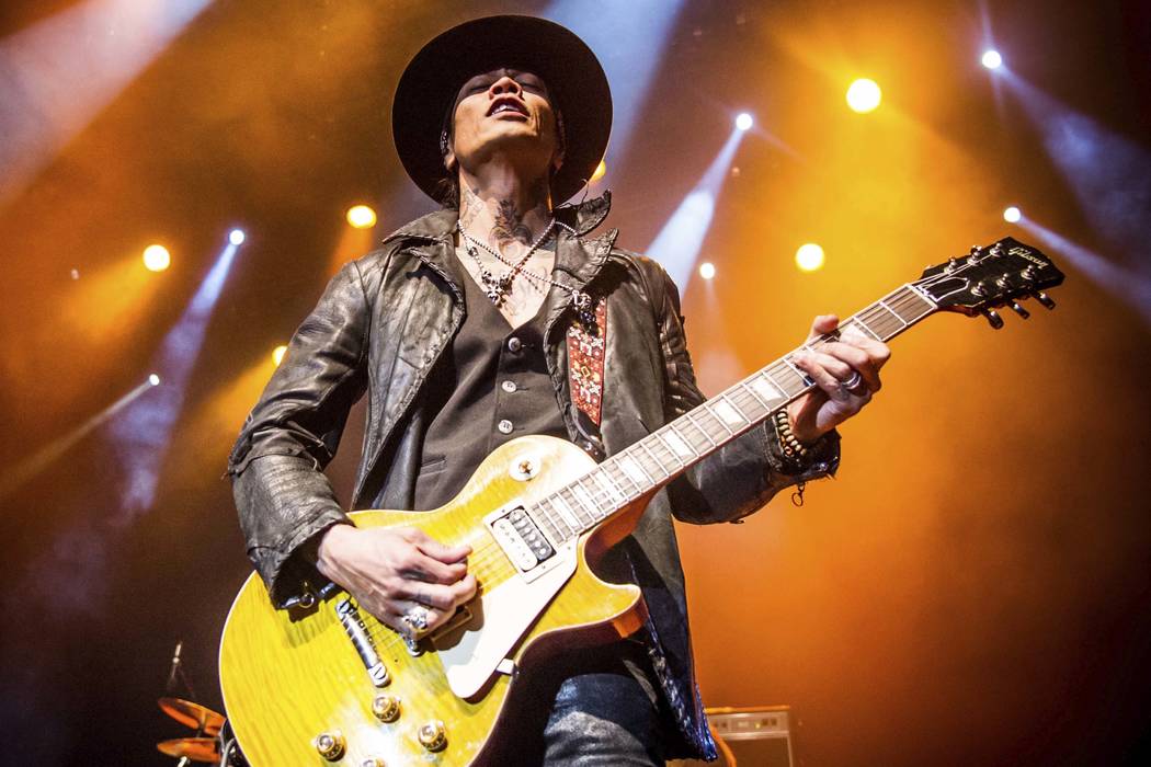 Stevie D. of Buckcherry performs during the 2015 ShipRocked Cruise, The Ultimate Rock N Roll Cr ...