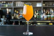 Make Locale’s twist on an Aperol spritz. (Eugene Dela Cruz/OneSevenAgency.com )