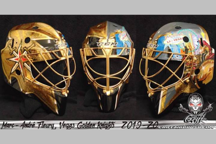 Golden Knights' Marc-Andre Fleury's new mask (InGoal Magazine/Stephane Bergeron)