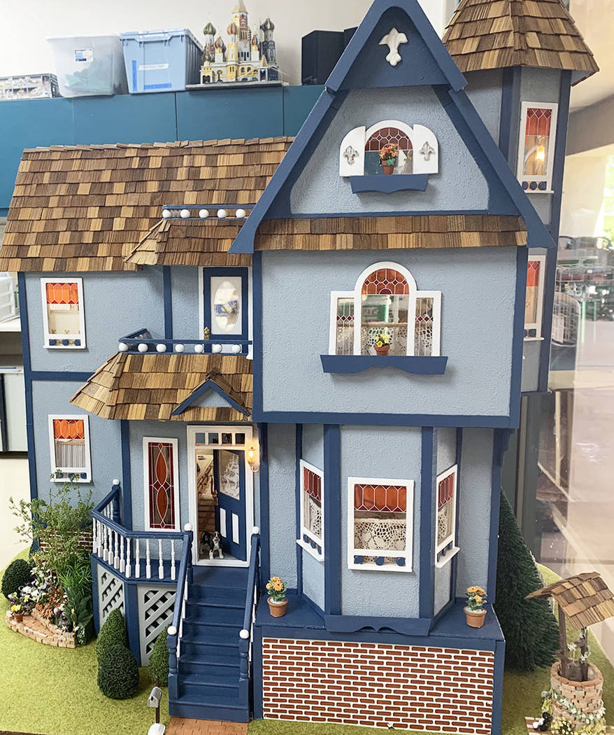 The dollhouse being auctioned on Oct. 5 was originally completed in 2008 and was refurbished in ...