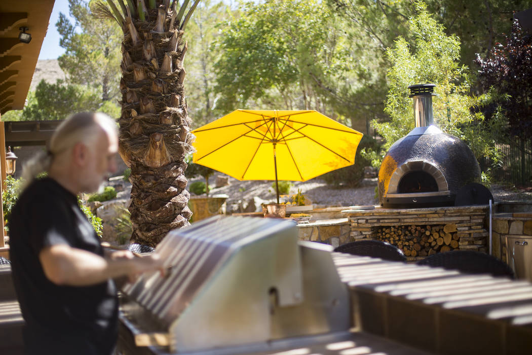 The backyard kitchen of Hubert Keller, chef of Fleur de Lys and Fleur, in Las Vegas, Thursday, ...