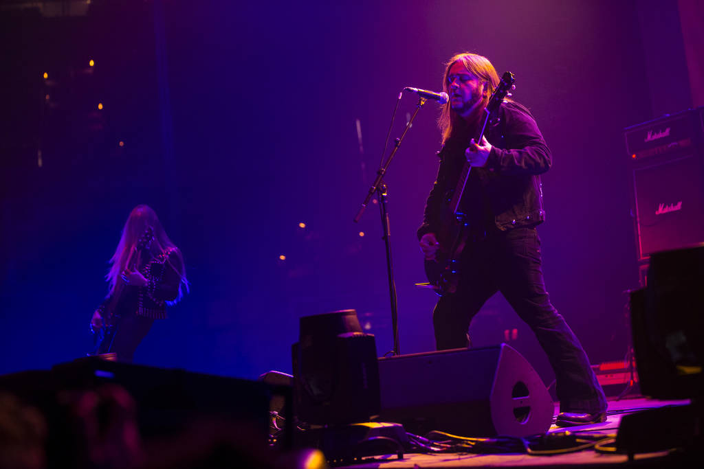 Jus Oborn, of Electric Wizard, performs at the Mandalay Bay Events Center during the Psycho Las ...