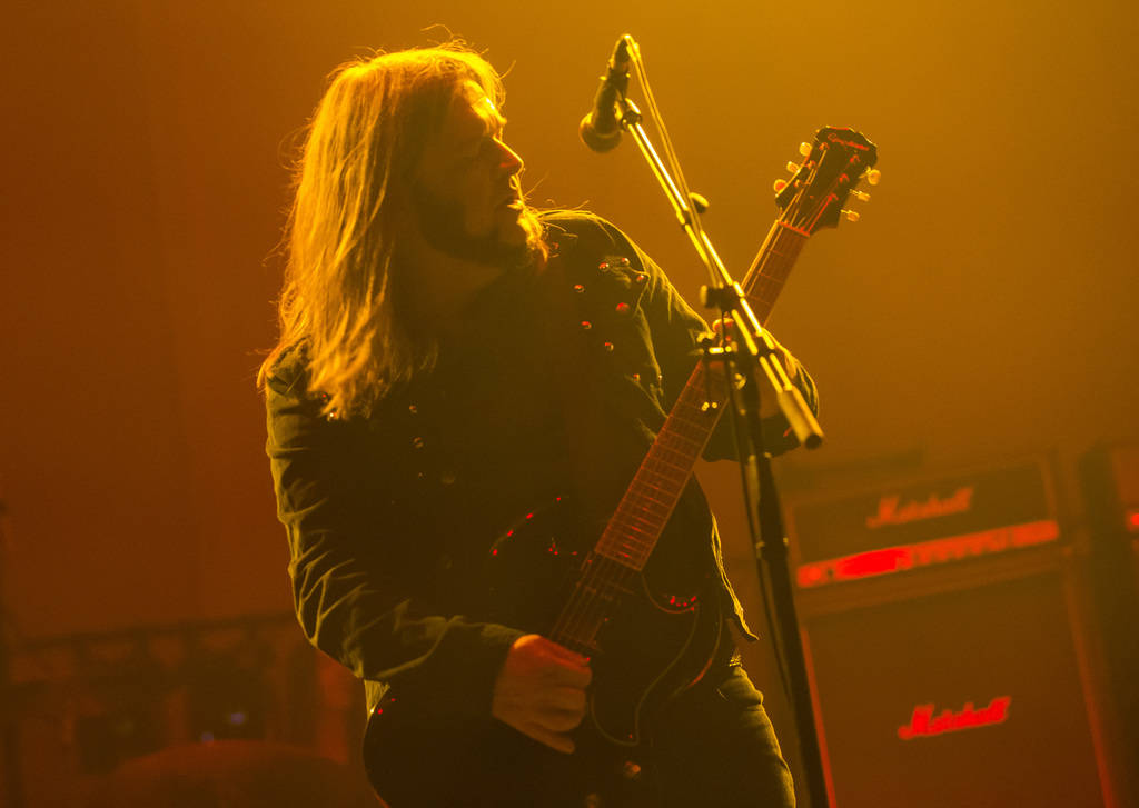 Jus Oborn, of Electric Wizard, performs at the Mandalay Bay Events Center during the Psycho Las ...