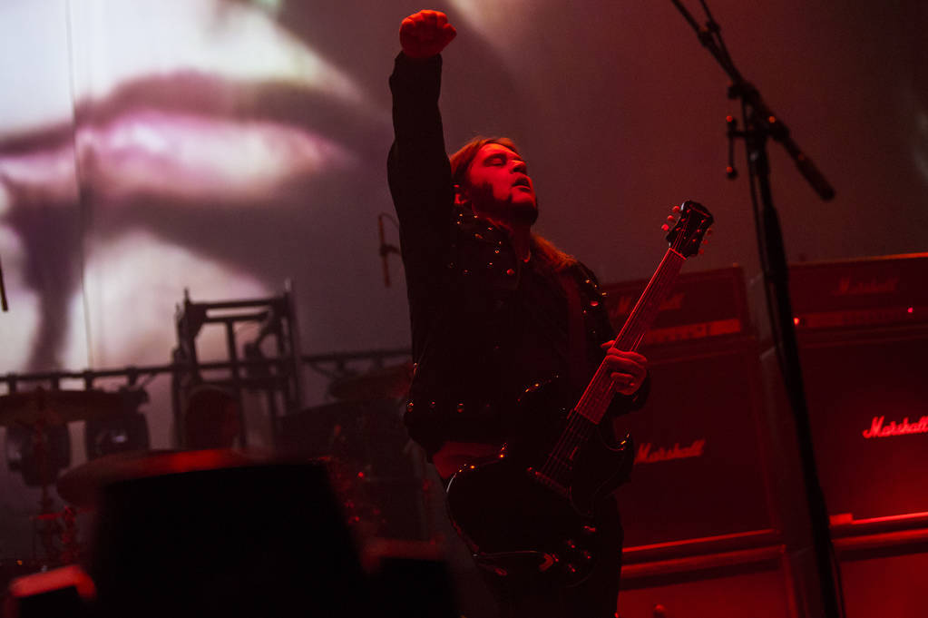 Jus Oborn, of Electric Wizard, performs at the Mandalay Bay Events Center during the Psycho Las ...