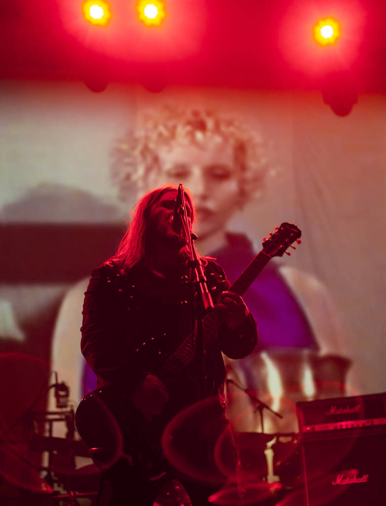 Jus Oborn, of Electric Wizard, performs at the Mandalay Bay Events Center during the Psycho Las ...