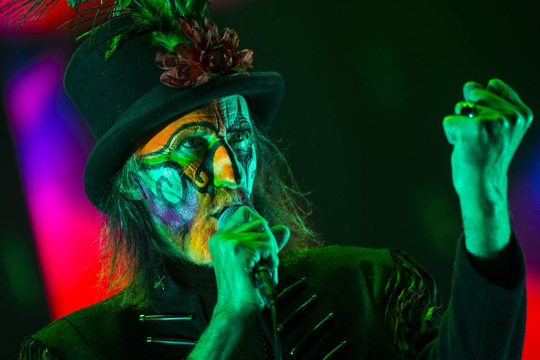 Arthur Brown of The Crazy World of Arthur Brown performs at the Mandalay Bay Events Center duri ...