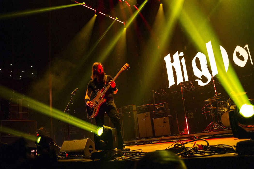 Jeff Matz of High on Fire performs at the Mandalay Bay Events Center during the Psycho Las Vega ...