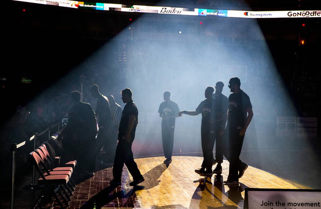 The Washington Generals are introduced as the Harlem Globetrotters bring their 2019 Fan Powered ...