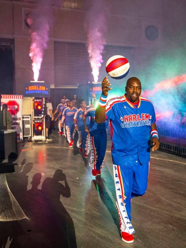 The Harlem Globetrotters arrive as they bring their 2019 Fan Powered Tour to the Orleans Arena ...