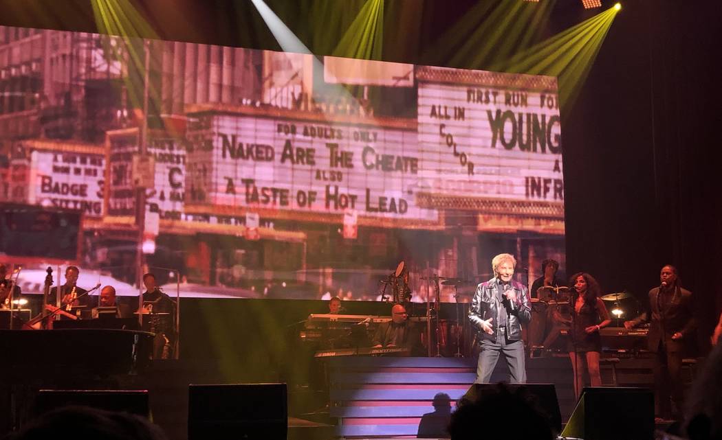 Barry Manilow performs Saturday, Aug. 17, 2019, at the Lunt-Fontanne Theatre on Broadway in New ...