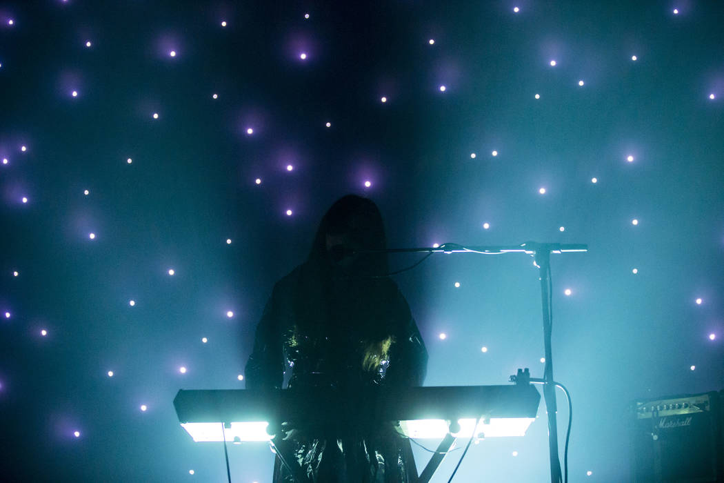 Victoria Legrand, of Beach House, performs at the Mandalay Bay Events Center during the Psycho ...