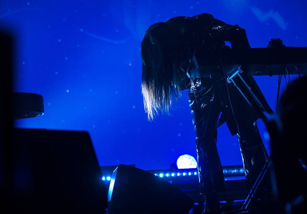 Victoria Legrand, of Beach House, performs at the Mandalay Bay Events Center during the Psycho ...