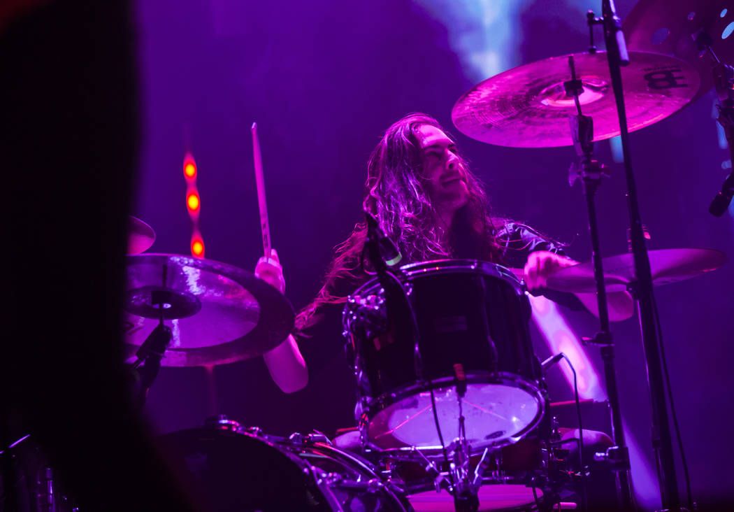 Jon Rice, of Uncle Acid & the Deadbeats, performs at the Mandalay Bay Events Center during the ...