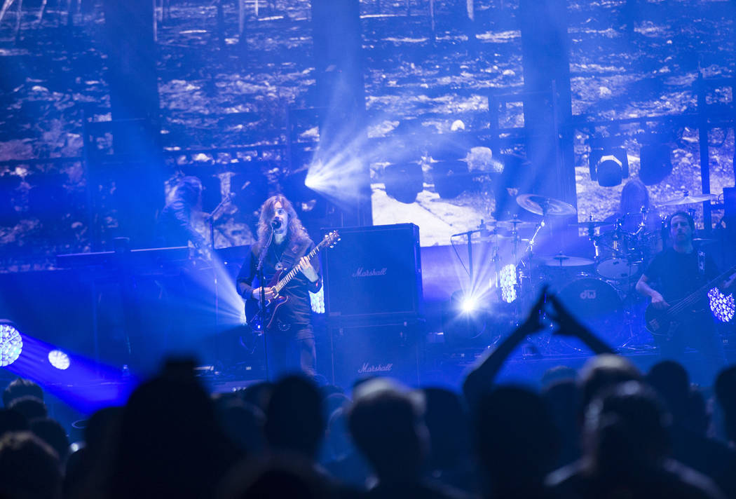 Opeth performs at the Mandalay Bay Events Center during the Psycho Las Vegas music festival in ...