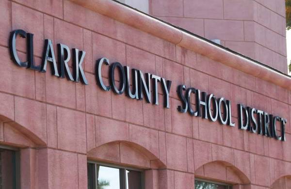 Clark County School District headquarters on West Sahara Avenue in Las Vegas. (Review-Journal f ...
