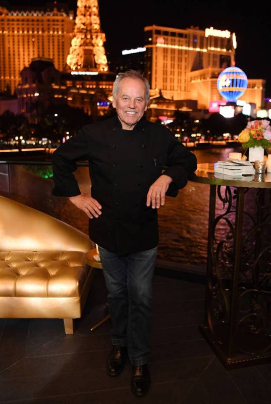 Wolfgang Puck poses for a photo at Spago at Bellagio on May 20, 2018 in Las Vegas, Nevada. (Ph ...