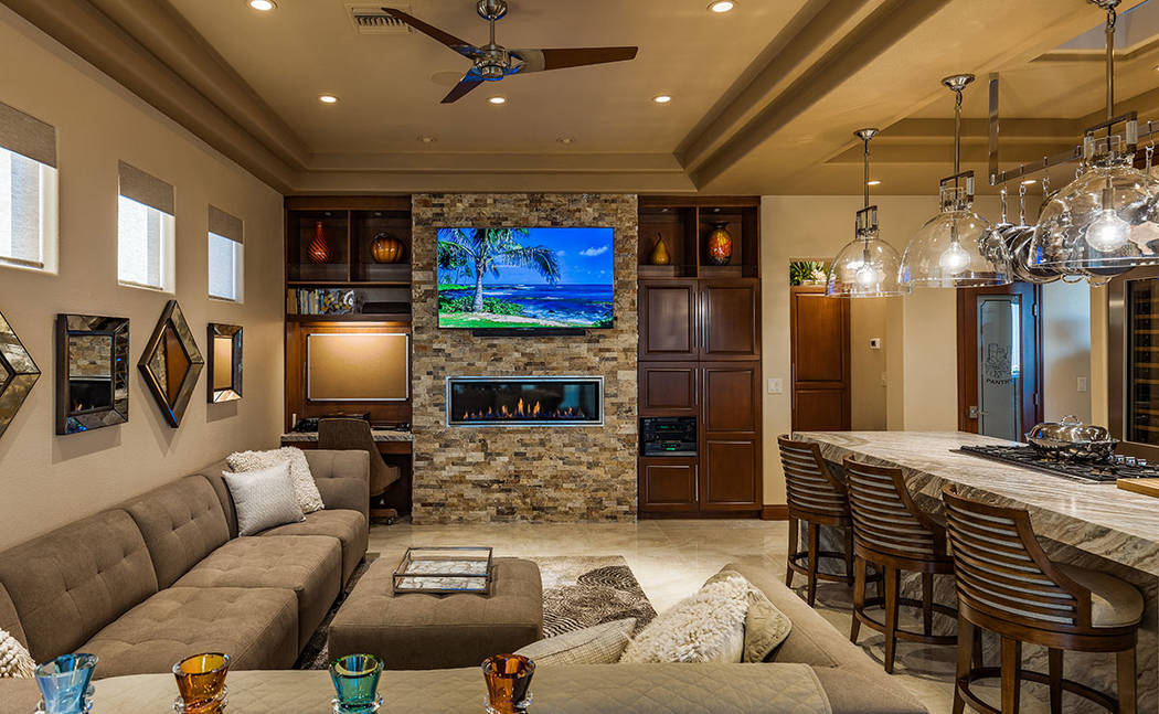 The living room. (David Reisman Real Estate Millions)