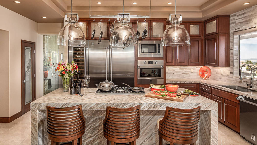 The kitchen has fine details, such as special lighting. (David Reisman Real Estate Millions)