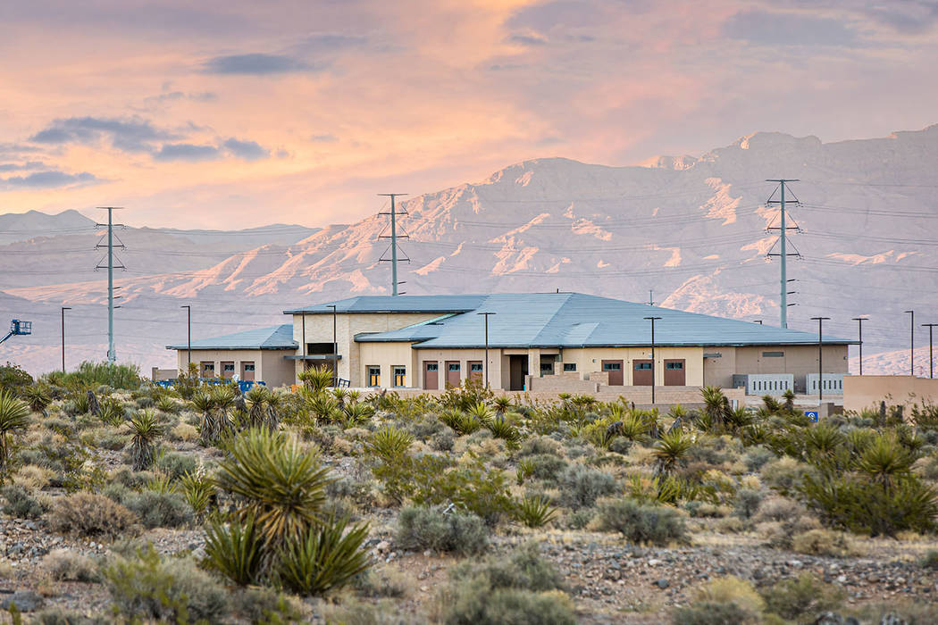 A Las Vegas Metropolitan Police Department substation is under construction on 4.75 acres west ...