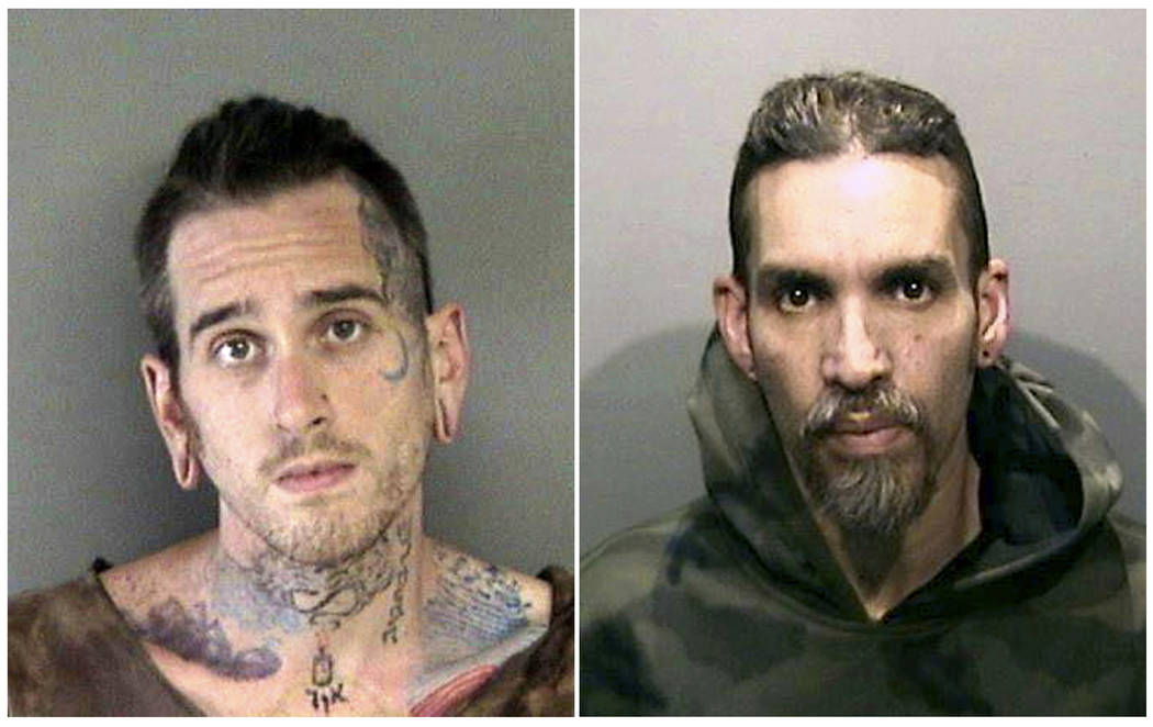 FILE - This combination of June 2017, file booking photos provided by the Alameda County Sherif ...