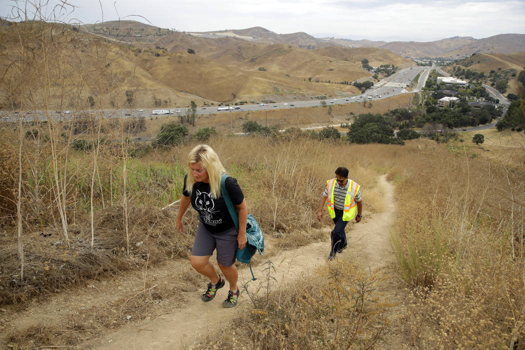 In this July 25, 2019, photo, Beth Pratt, California director for the National Wildlife Federat ...