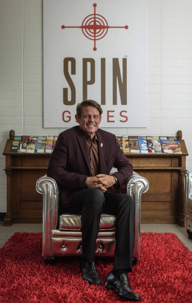 Kent Young, CEO of Reno-based Spin Games, at the Spin Games office in downtown Reno, Thursday, ...