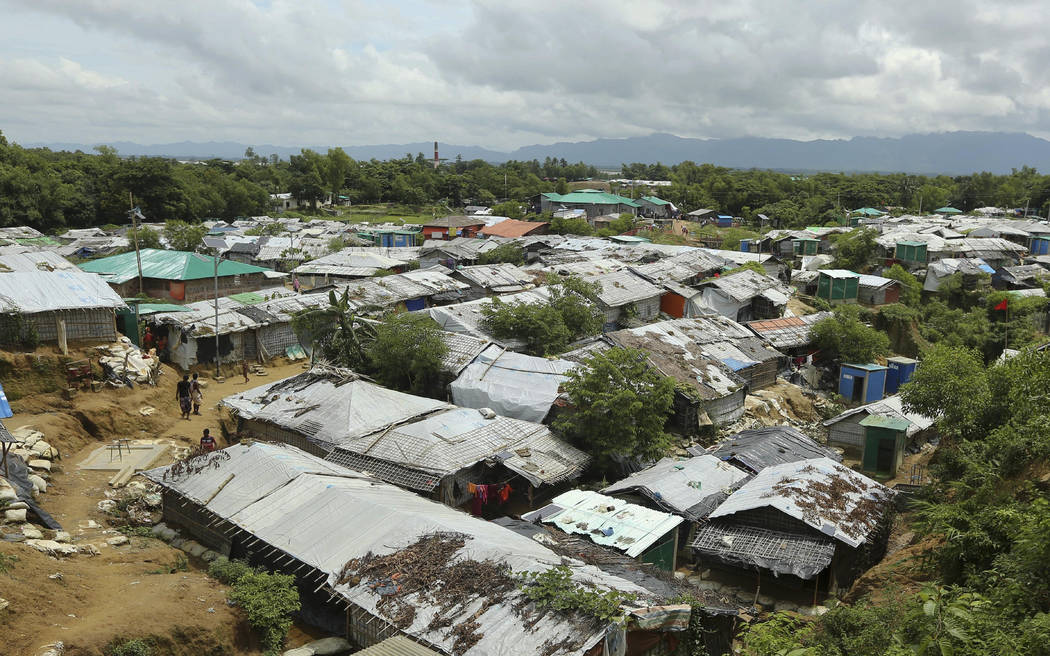 FILE - In this file photo dated Thursday, Aug.22, 2019, a general view of Nayapara Rohingya ref ...