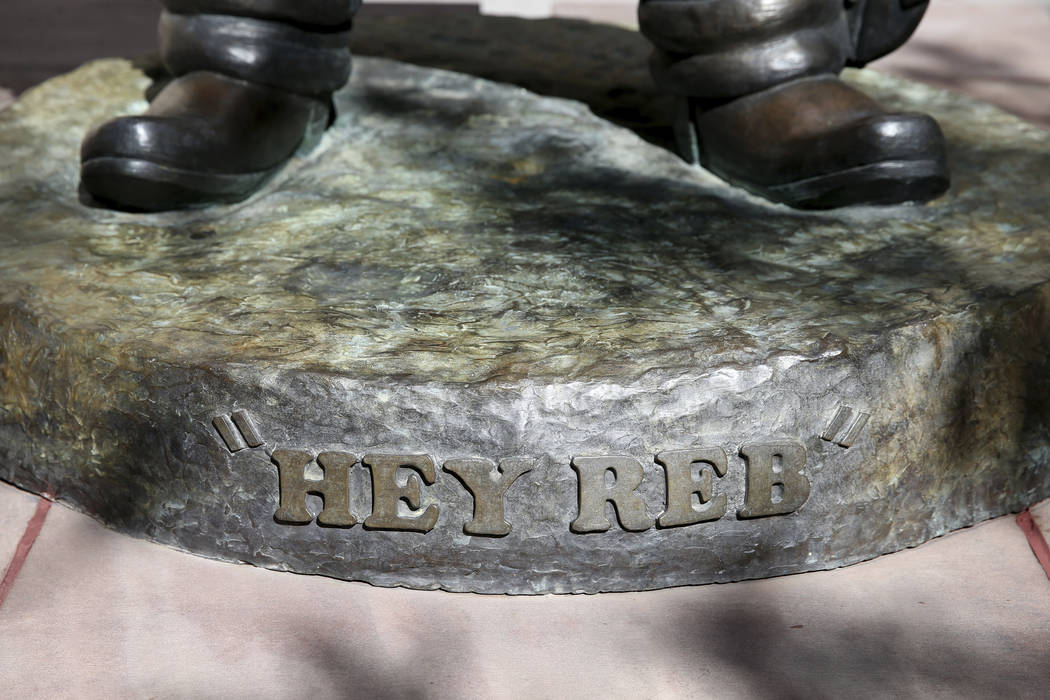 UNLV mascot Hey Reb! on campus Friday, Aug. 23, 2019. (K.M. Cannon/Las Vegas Review-Journal) @K ...