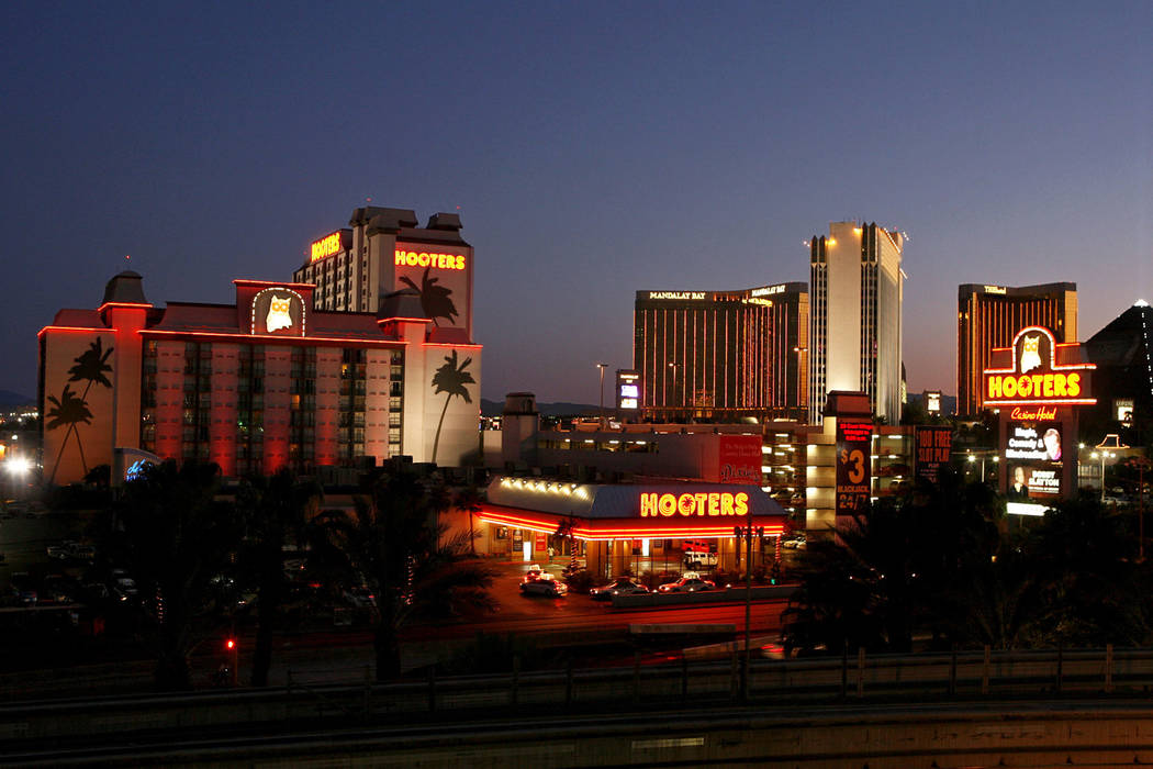 In this Aug. 26, 2008, file photo, Hooters hotel-casino, which saw strong revenue numbers in th ...