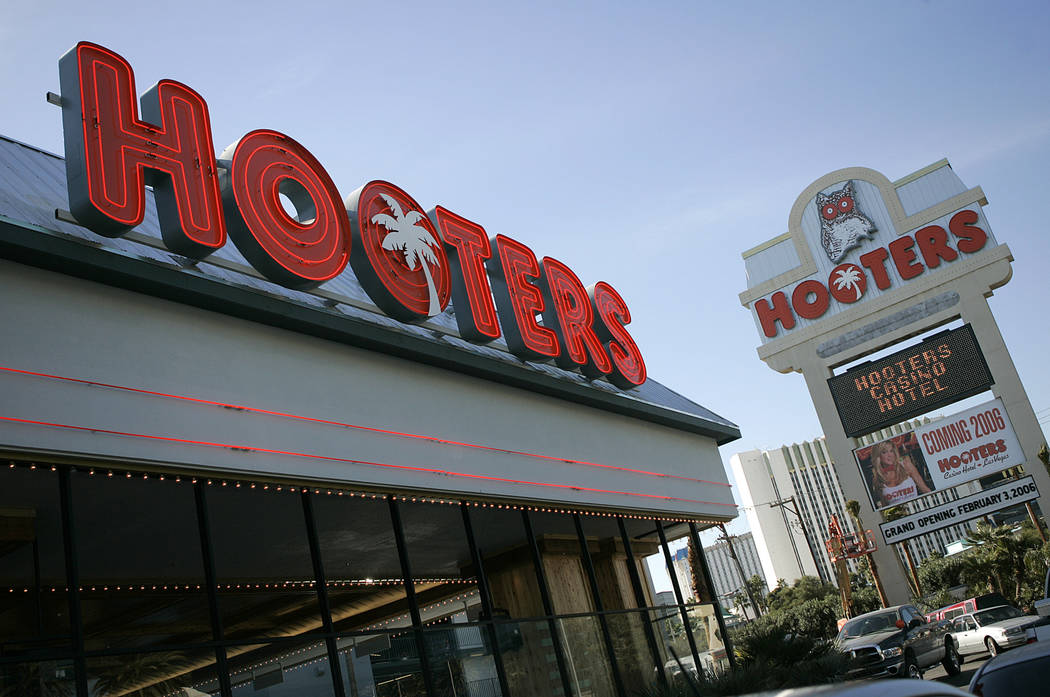 In this Wednesday, Feb.1, 2006 file photo, Hooters hotel-casino, located one block from the Las ...