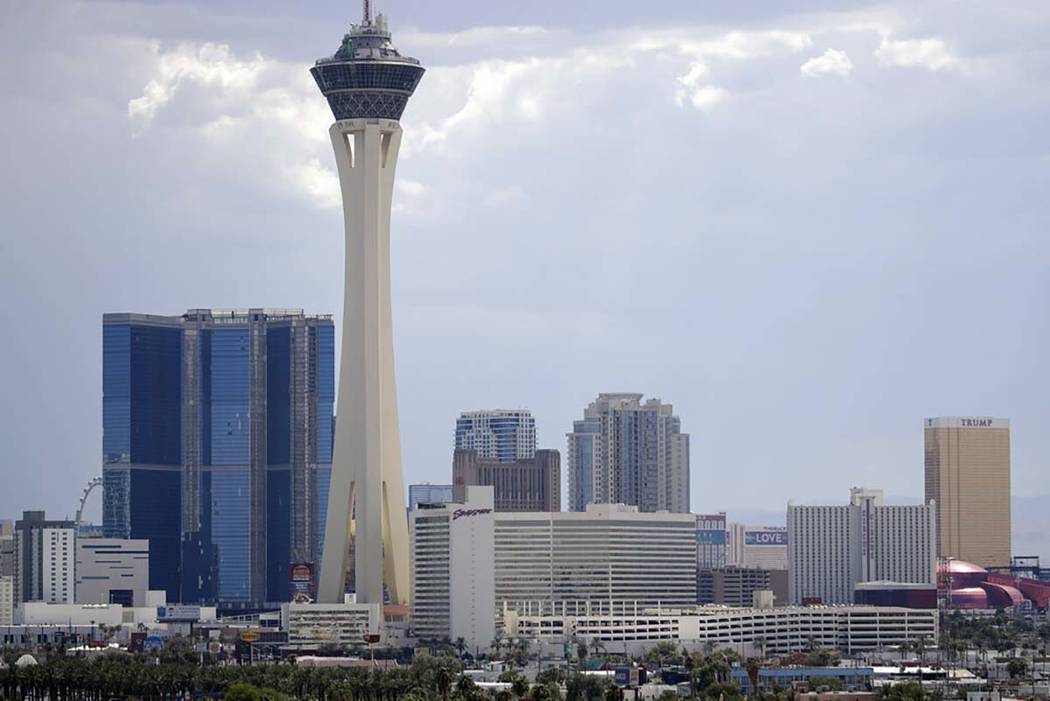 An Aug. 29, 2017, file photo shows the Las Vegas skyline. Las Vegas is set to bid on nearly a h ...