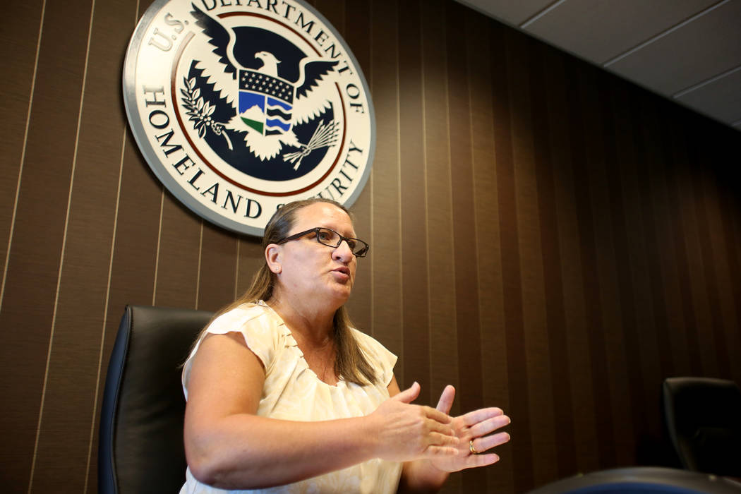 Dana Fishburn, the acting deputy field office director for ICE in Nevada, talks about issues fa ...