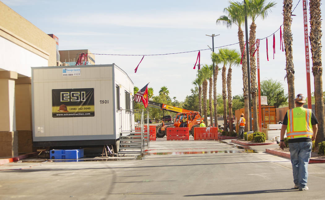 Construction is still underway at WinCo Foods on Monday, Aug. 26, 2019, in Las Vegas. (Michael ...