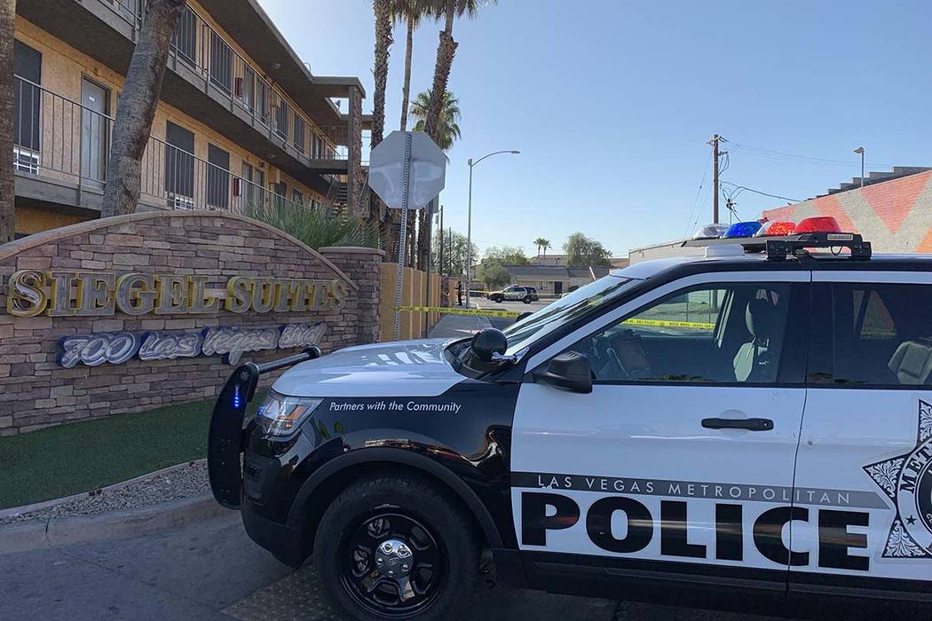 A man was wounded in a shooting at Siegel Suites, 700 Las Vegas Blvd. North, near Bonanza Road, ...