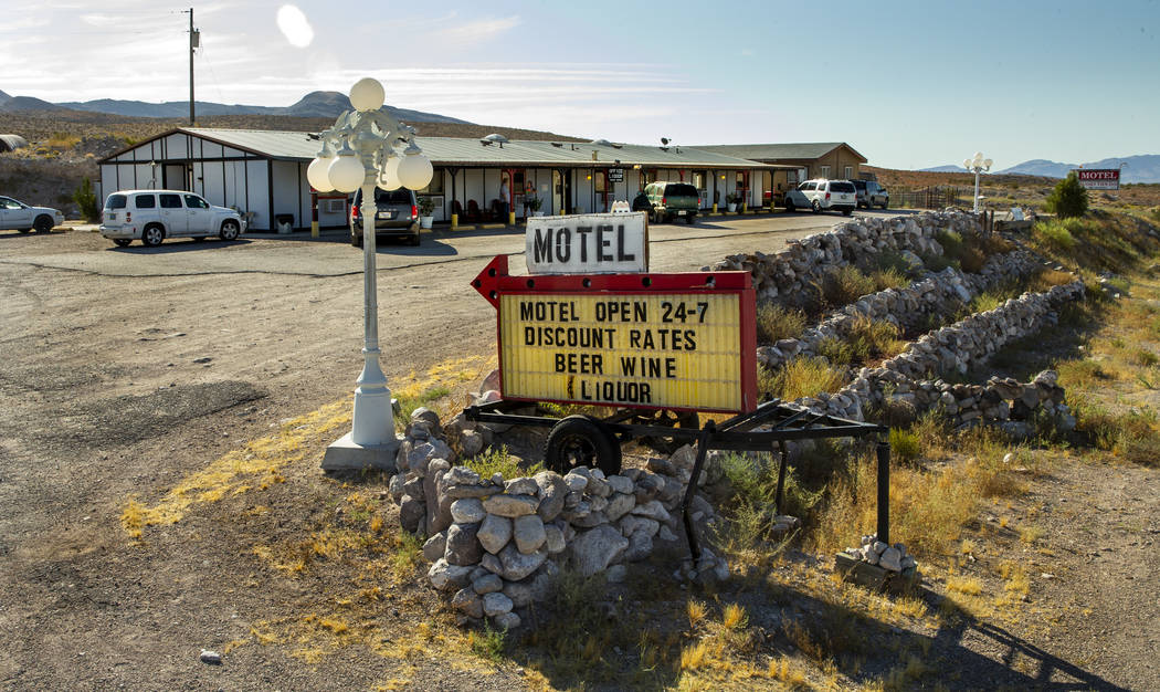 The Sunset View Inn on U.S. Route 93 is already booked yet is still a good spot for liquor pur ...