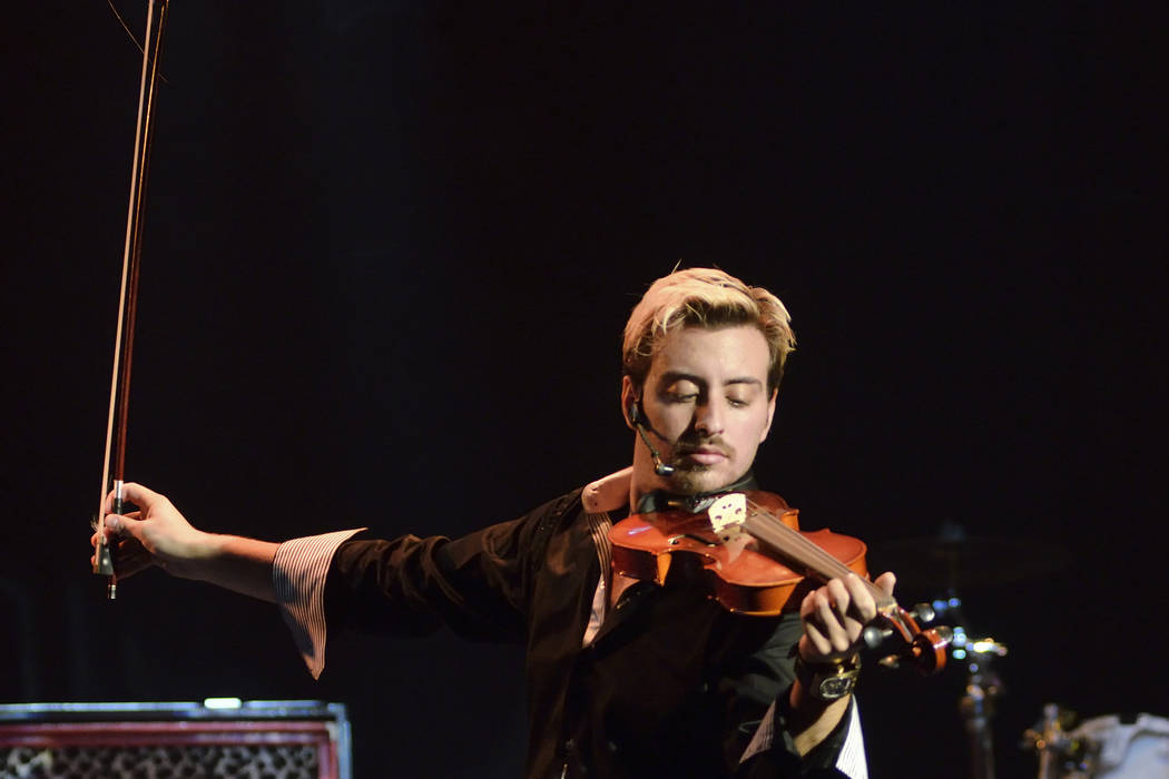 Tommy Wind performs during his show at The Tommy Wind Theater at 3765 Las Vegas Blvd., South, i ...