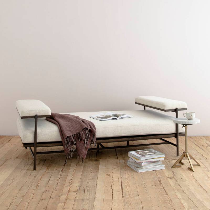 The Kennon Chaise from Four Hands is the ideal spot for sinking in or stretching out. Chaise-st ...