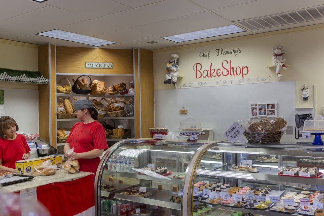 Chef Flemming's Bake Shop manager Natalie Buhle, left, and assistant baker Vicki Efurd-White so ...