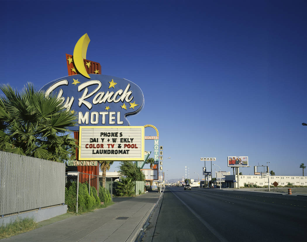 The Sky Ranch Motel as it appears in “Motel Vegas.” (Fred Sigman)