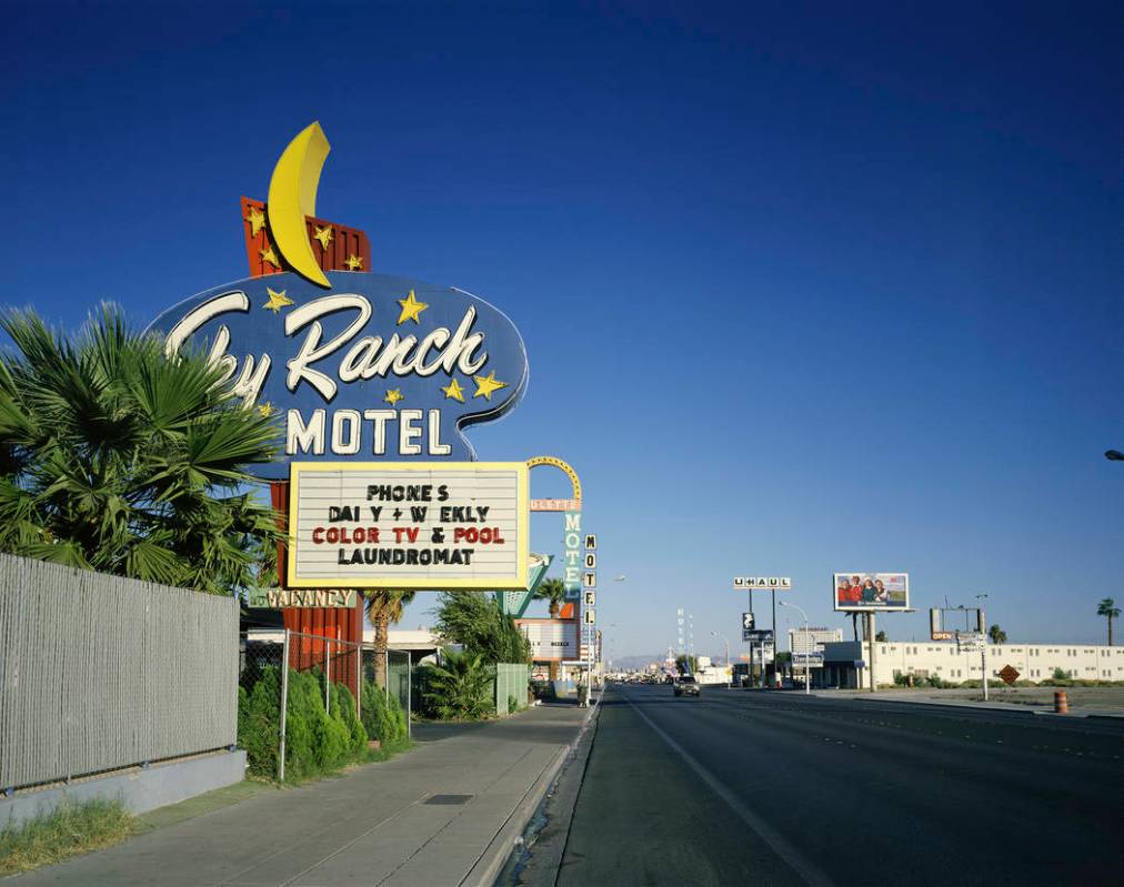 The Sky Ranch Motel as it appears in “Motel Vegas.” (Fred Sigman)