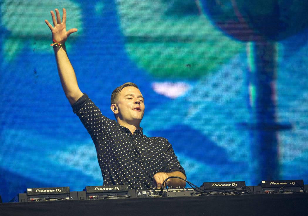 Dutch DJ Sam Feldt performs at the Fremont stage on day two of the annual Life is Beautiful fes ...